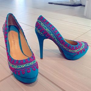 Gianni Bini neon heels